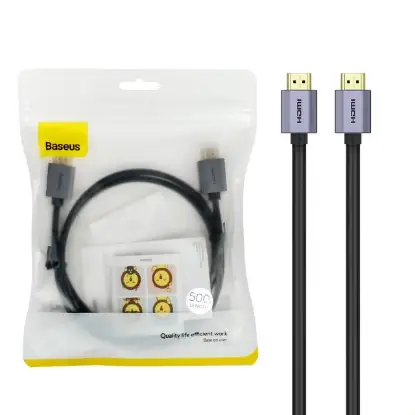 نمایش جزئیات کابل HDMI باسئوس مدل WKGQ020401 طول 5 متر