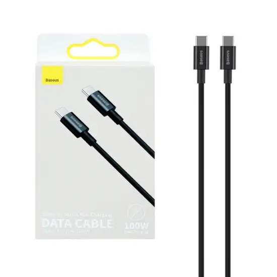 تصویر کابل تبدیل Type-C به Type-C باسئوس مدل CATYS-B01 طول 1 متر