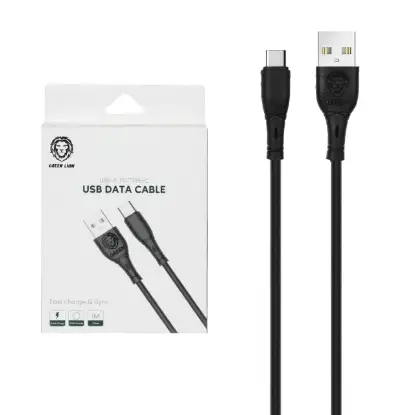 نمایش جزئیات کابل تبدیل USB به USB-C گرین لاین مدل GNCTYCBK طول 1.2 متر