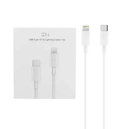 نمایش جزئیات کابل تبدیل USB-C به لایتنینگ زد ام آی مدل AL870 طول 1 متر