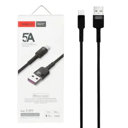 نمایش جزئیات کابل تبدیل USB به MicroUsb ترانیو مدل T-S5V طول 1متر