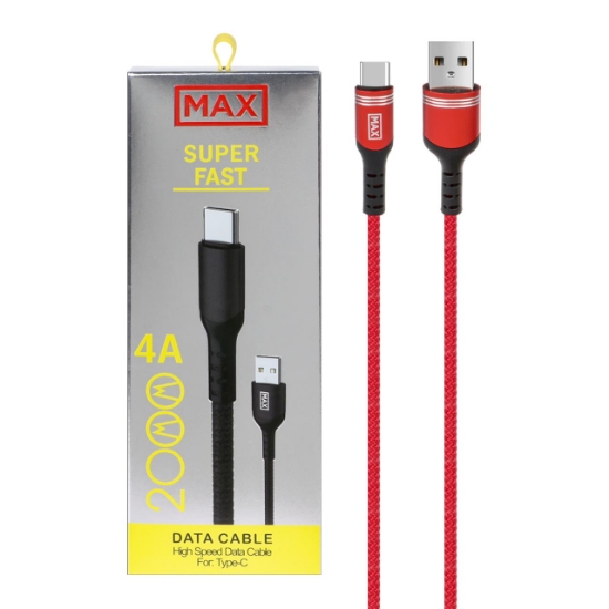 تصویر کابل تبدیل USB به USB-C مکس مدل M5 طول 2 متر