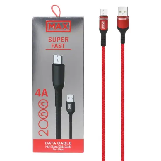 تصویر کابل تبدیل USB به micro USB مکس مدل M5 طول 2 متر