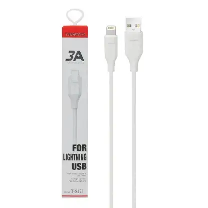 تصویر کابل تبدیل USB به lightning ترانیو مدل T-S17I طول 1متر