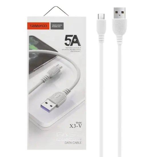 تصویر کابل تبدیل USB به MicroUsb ترانیو مدل X3-V طول 1متر