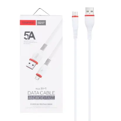 نمایش جزئیات کابل تبدیل USB به microUSB ترانیو مدل S8-V طول 1 متر