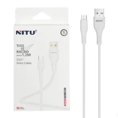 تصویر کابل تبدیل USB به micro USB نیتو مدل NC128W طول 1.2 متر