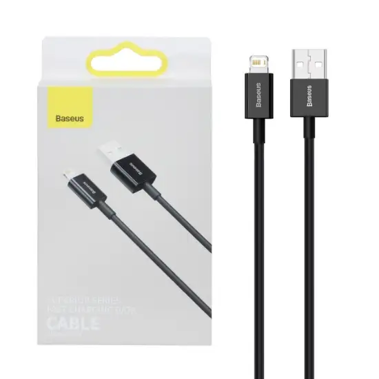 تصویر کابل تبدیل USB به لایتنینگ باسئوس مدل CALSP-C01 طول 2 متر