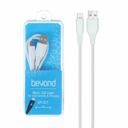 نمایش جزئیات کابل تبدیل MicroUSB به USB بیاند مدل BA-301 طول 1 متر