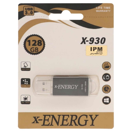 تصویر فلش مموری ایکس-انرژی مدل X-930 USB3.0 ظرفیت 128 گیگابایت
