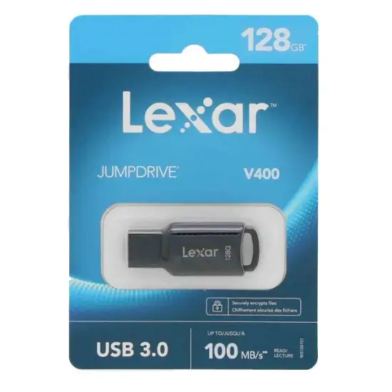 تصویر فلش مموری لکسار مدل JUMPDRIVE V400 USB3.0 ظرفیت 128 گیگابایت