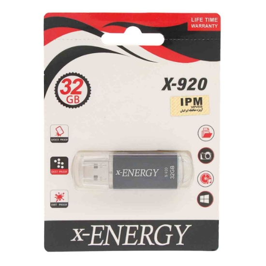 تصویر فلش مموری ایکس-انرژی مدل X-920 USB2.0 ظرفیت 32 گیگابایت