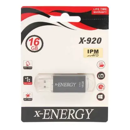 تصویر فلش مموری ایکس-انرژی مدل X-920 USB2.0 ظرفیت 16 گیگابایت