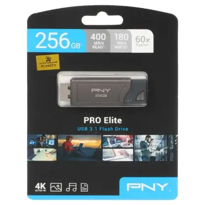 نمایش جزئیات فلش مموری پی ان وای مدل PRO Elite USB3.1 ظرفیت 256 گیگابایت