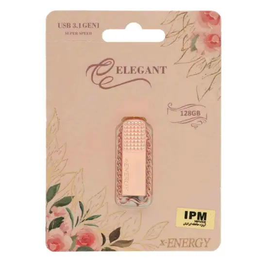 تصویر فلش مموری ایکس-انرژی مدل ELEGANT USB3.1 ظرفیت 128 گیگابایت