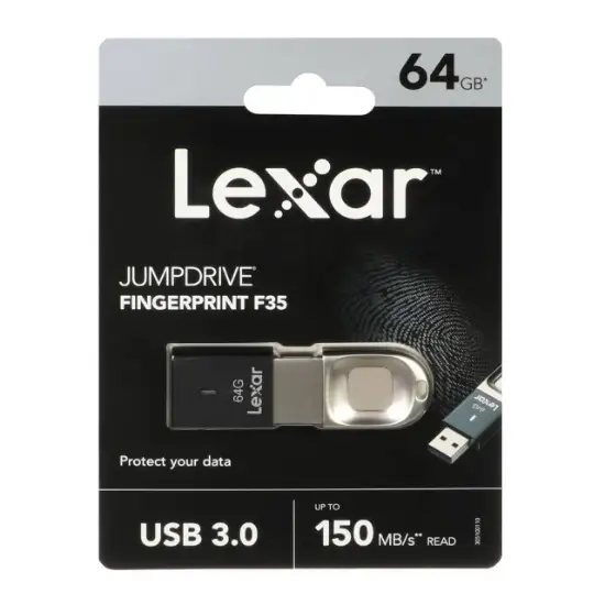 تصویر فلش مموری لکسار مدل JUMPDRIVE F35 USB3.0 ظرفیت 64 گیگابایت