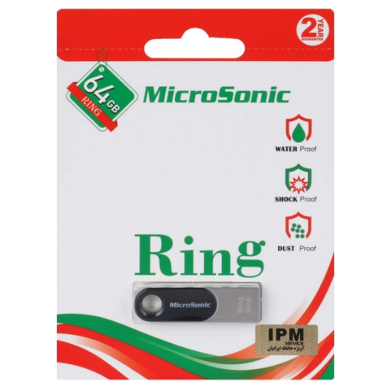 تصویر فلش مموری میکروسونیک مدل Ring USB2.0 ظرفیت 64 گیگابایت