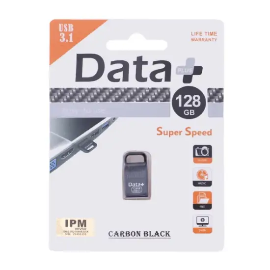 تصویر فلش مموری دیتا پلاس مدل CARBON ظرفیت 128 گیگابایت