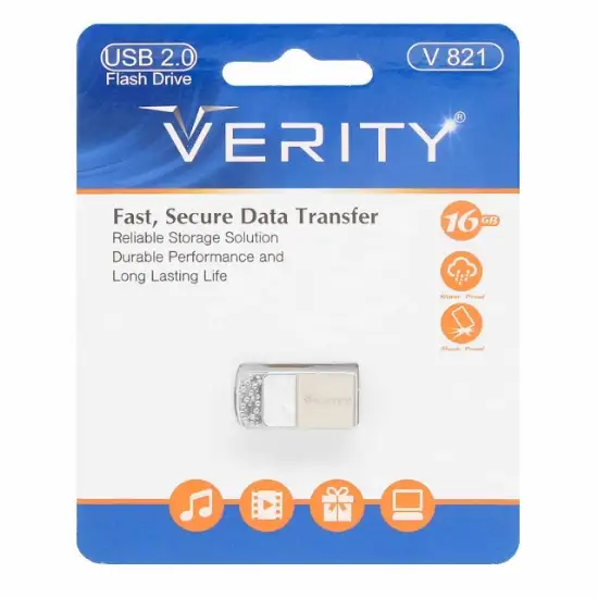 تصویر فلش مموری وریتی مدل V821 USB2.0 ظرفیت 16 گیگابایت	