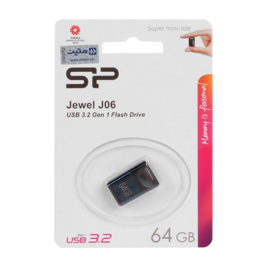 تصویر فلش مموری USB 3.0 سیلیکون پاور مدل Jewel J06 ظرفیت 64 گیگابایت