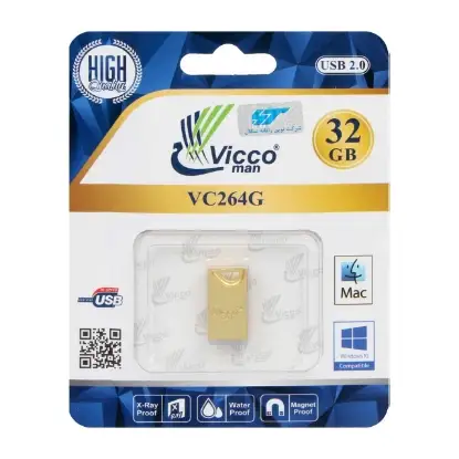 نمایش جزئیات فلش‌ مموری ویکومن مدل VC264G USB2.0 ظرفیت 32 گیگابایت
