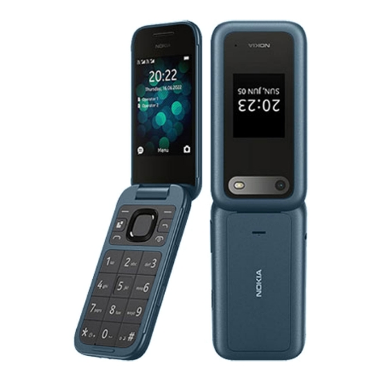گوشی موبایل نوکیا مدل 2660 Flip دو سیم کارت ظرفیت 128 مگابایت و رم 48 مگابایت سرمه ایی