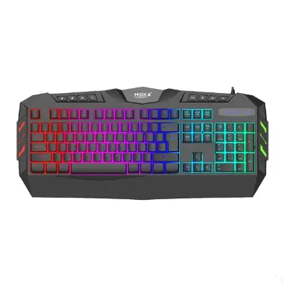 نمایش جزئیات کیبورد مخصوص بازی هیسکا مدل HX-KEG400 RGB