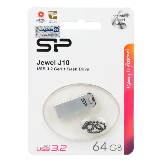 تصویر فلش مموری سیلیکون پاور مدل Jewel J10 ظرفیت 64 گیگابایت