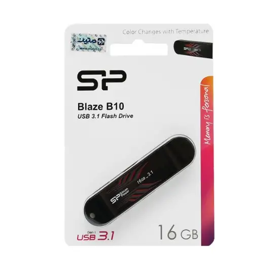 تصویر فلش مموری Silicon power مدل BLAZE B10 ظرفیت 16 گیگابایت