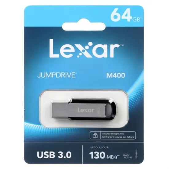 تصویر فلش مموری لکسار مدل JumpDrive M400 USB3.0 ظرفیت 64 گیگابایت