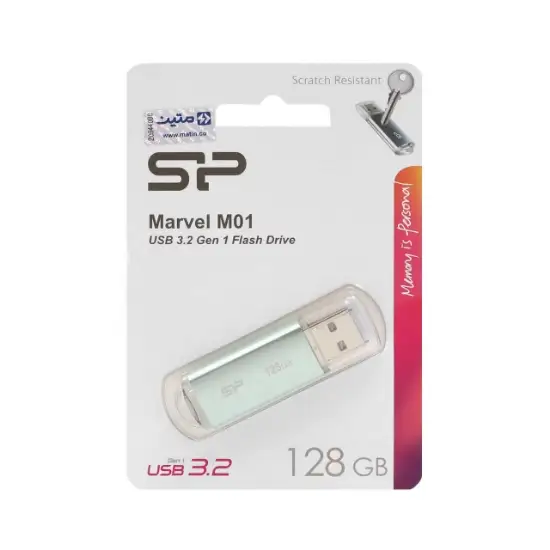 تصویر فلش مموری سیلیکون پاور مدل Marvel M01 ظرفیت 128 گیگابایت