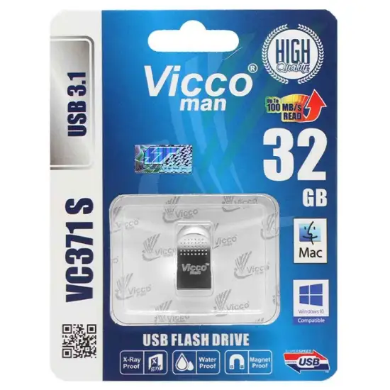 تصویر فلش مموری ویکومن مدل VC371 s ظرفیت 32 گیگابایت
