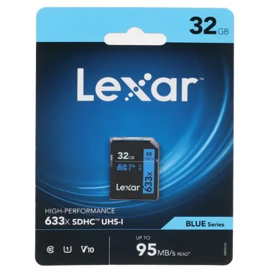 تصویر کارت حافظه‌ microSDXC لکسار مدل 633X کلاس 10 استاندارد UHS-I U3 سرعت ظرفیت32گیگابایت