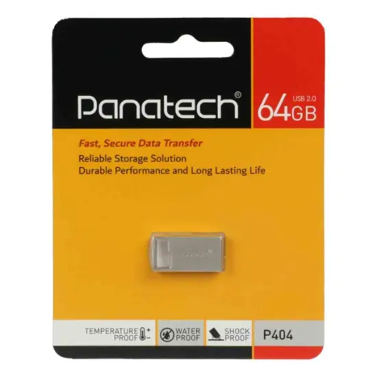 تصویر فلش مموری پاناتک مدل P404 USB2.0 ظرفیت 64 گیگابایت