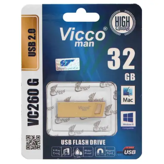 تصویر فلش مموری ویکومن مدل VC260 G USB2.0 ظرفیت 32 گیگابایت