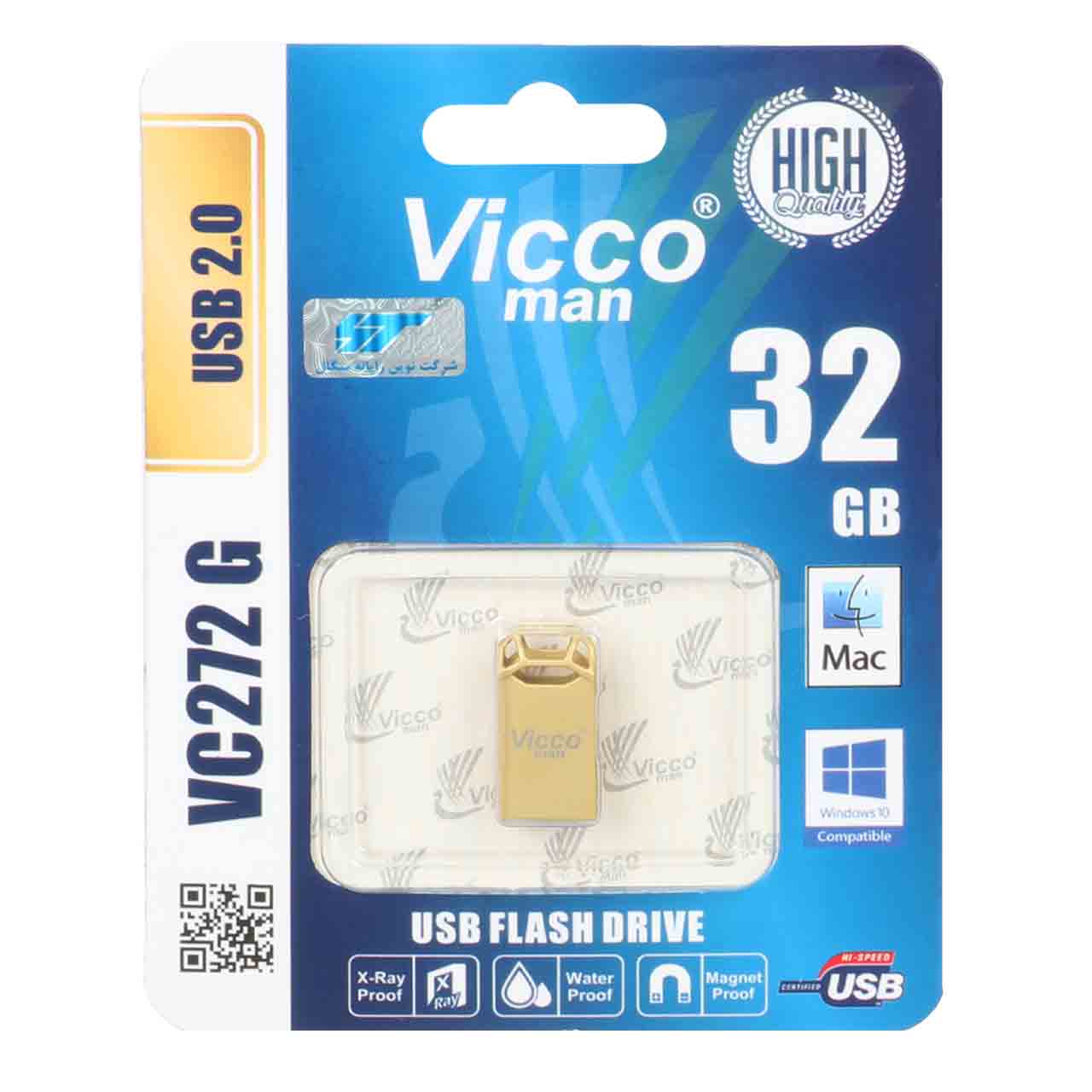 فلش مموری ویکومن مدل VC272 G USB2.0 ظرفیت 32 گیگابایت