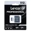 کارت حافظه microSDXC لکسار مدل 1066X کلاس A2 استاندارد UHS-U3 سرعت 160MBps ظرفیت 512 گیگابایت به همراه آداپتور SD - تصویر یکم