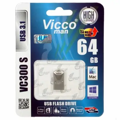 تصویر فلش مموری ویکومن مدل VC300 S USB3.1 ظرفیت 64 گیگابایت