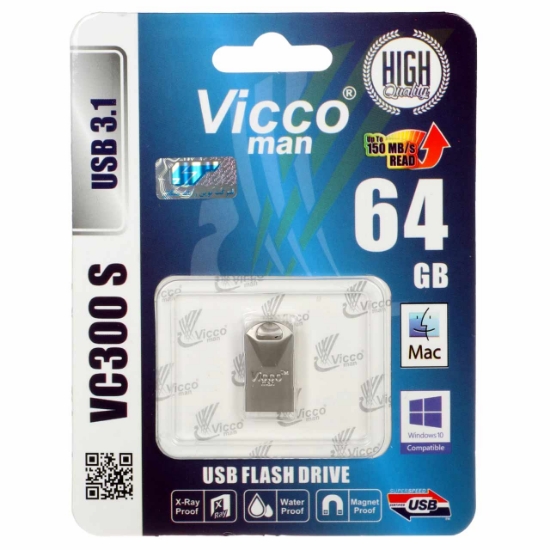 تصویر فلش مموری ویکومن مدل VC300 S USB3.1 ظرفیت 64 گیگابایت