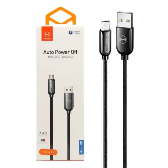 تصویر کابل تبدیل USB به microUSB مک دودو مدل CA-6201 طول 1.5متر