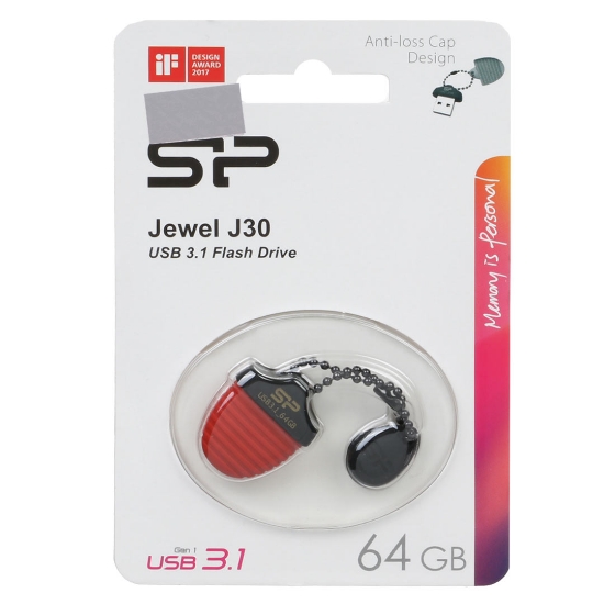 تصویر فلش مموری USB 3.1 سیلیکون پاور مدل Jewel J30 ظرفیت 64 گیگابایت