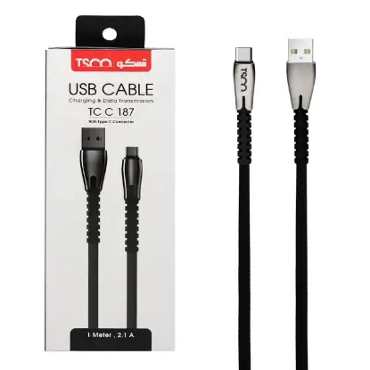 نمایش جزئیات کابل تبدیل USB به USB-C تسکو مدل TC-C187