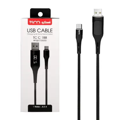 نمایش جزئیات کابل تبدیل USB به USB-C تسکو مدل TC C188 طول 1 متر