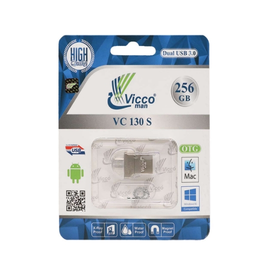تصویر فلش مموری ویکومن مدل VC130 S USB3.0 OTG ظرفیت 256 گیگابایت