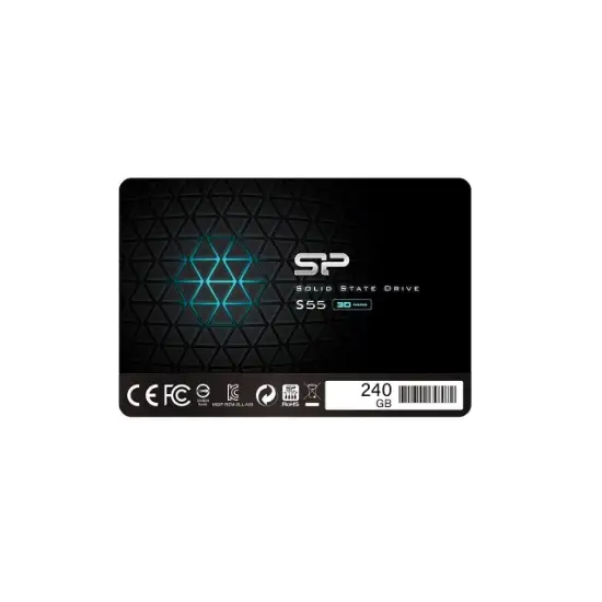 تصویر اس اس دی اینترنال SATA3.0 سیلیکون پاور مدل Slim S55 ظرفیت 240 گیگابایت