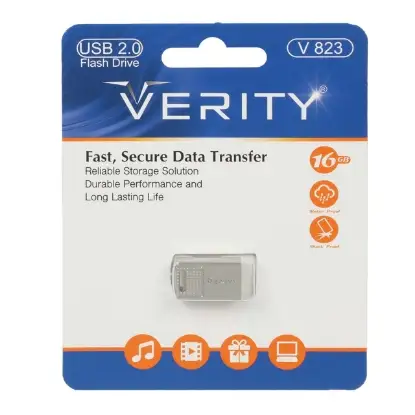 نمایش جزئیات فلش مموری وریتی مدل V823 USB2.0 ظرفیت 16 گیگابایت