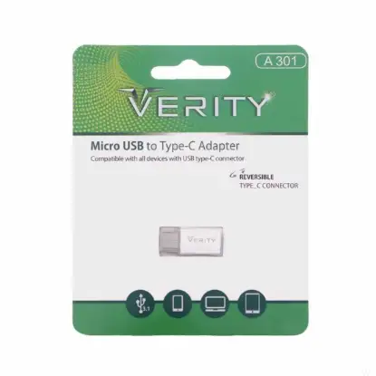 نمایش جزئیات مبدل microUSB به USB-C وریتی مدل A301