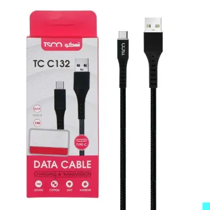 نمایش جزئیات کابل تبدیل USB به USB-C تسکو مدل TC C132 طول 1 متر