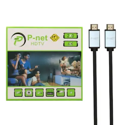 نمایش جزئیات کابل HDMI پی نت مدل HDTV 2.0 طول 1.5 متر