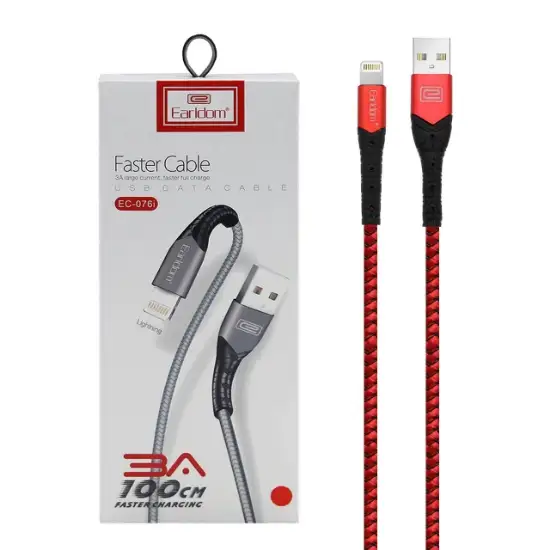 تصویر کابل تبدیل USB به لایتنینگ ارلدام مدل EC-076i